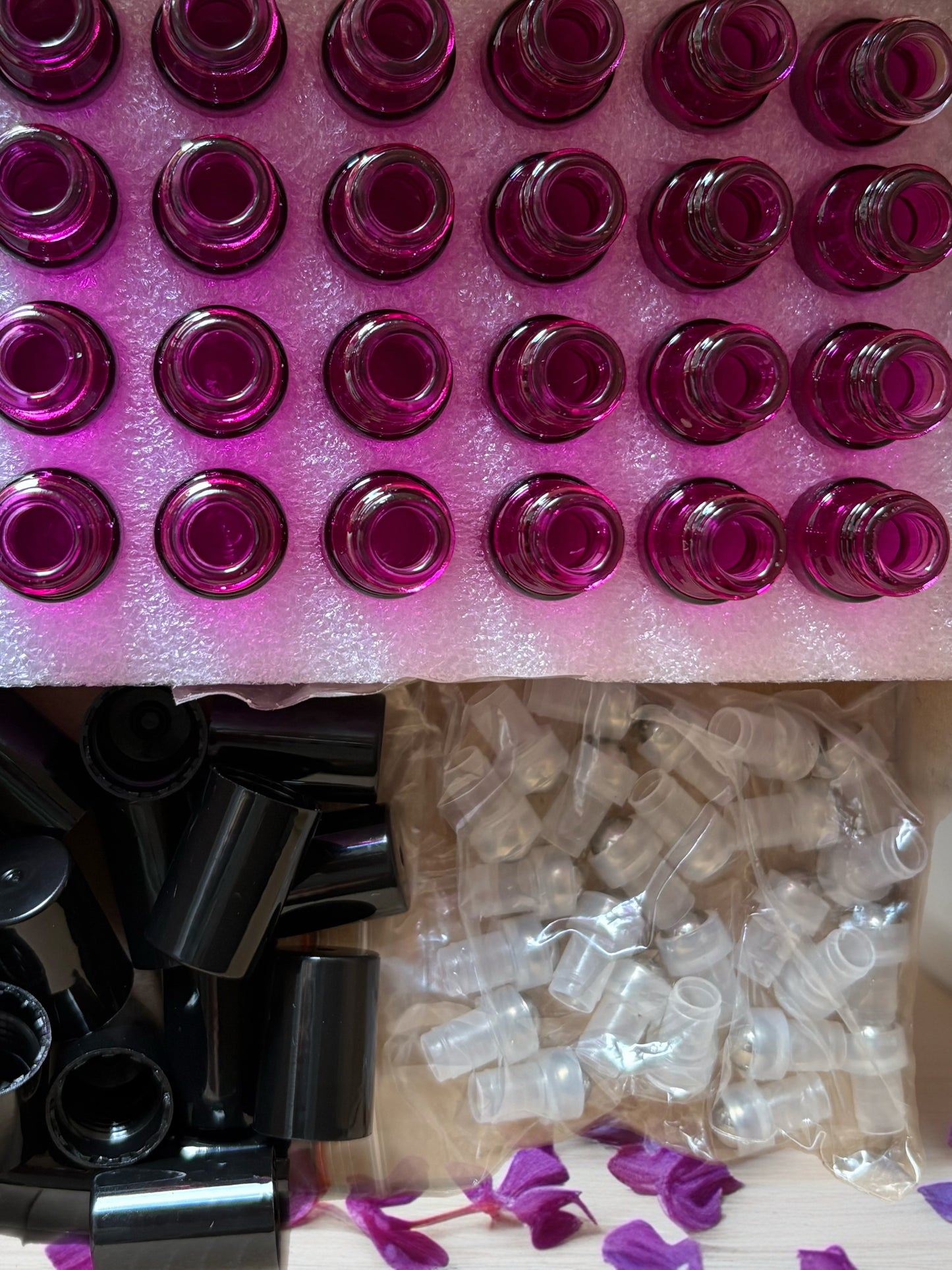 5ml Pink Roller Ball Bottles – Box of 24