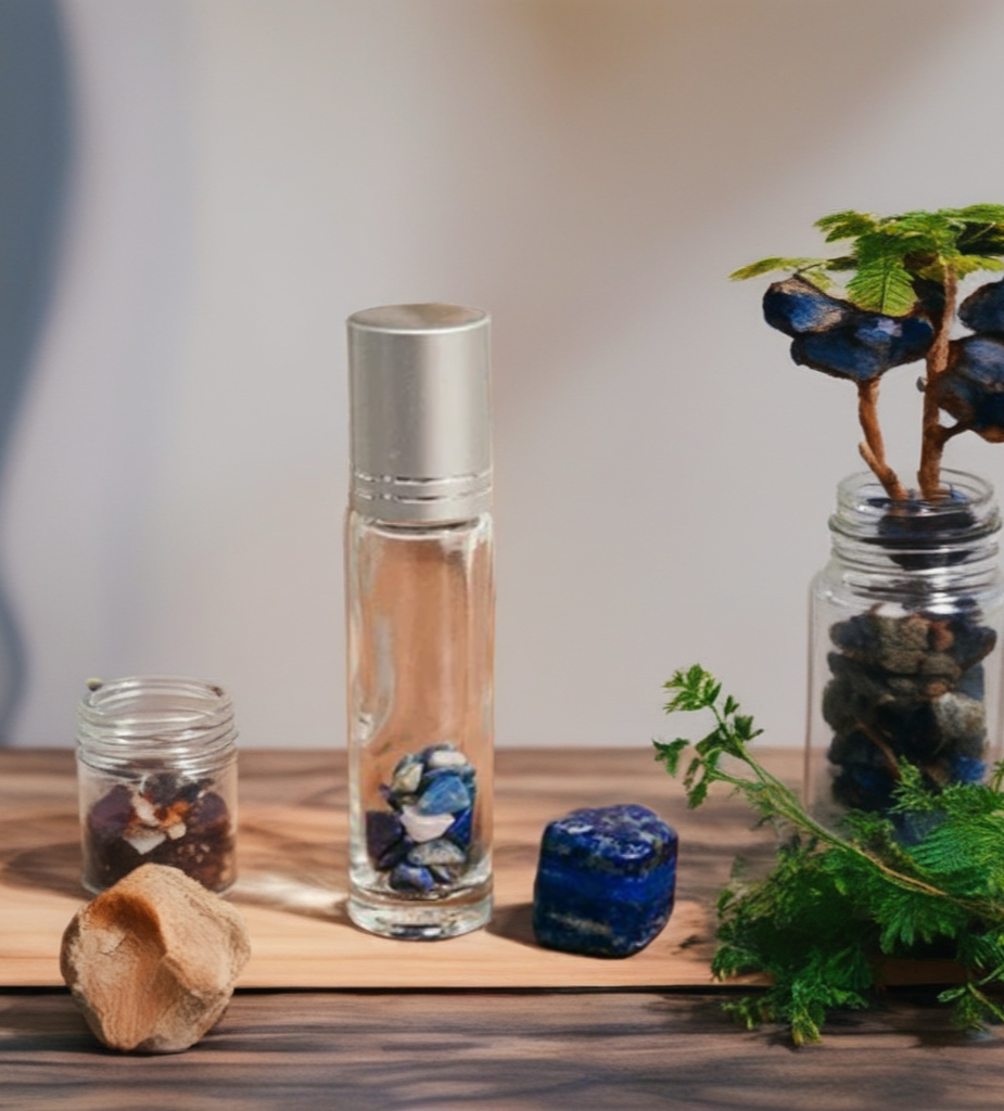 Roller Ball Bottles with Crystals 10ml - (3 pack)