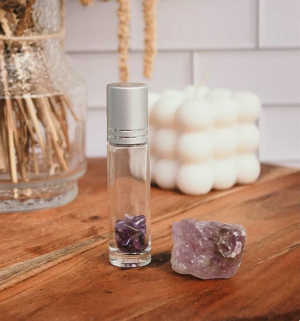 Roller Ball Bottles with Crystals - (3 pack)