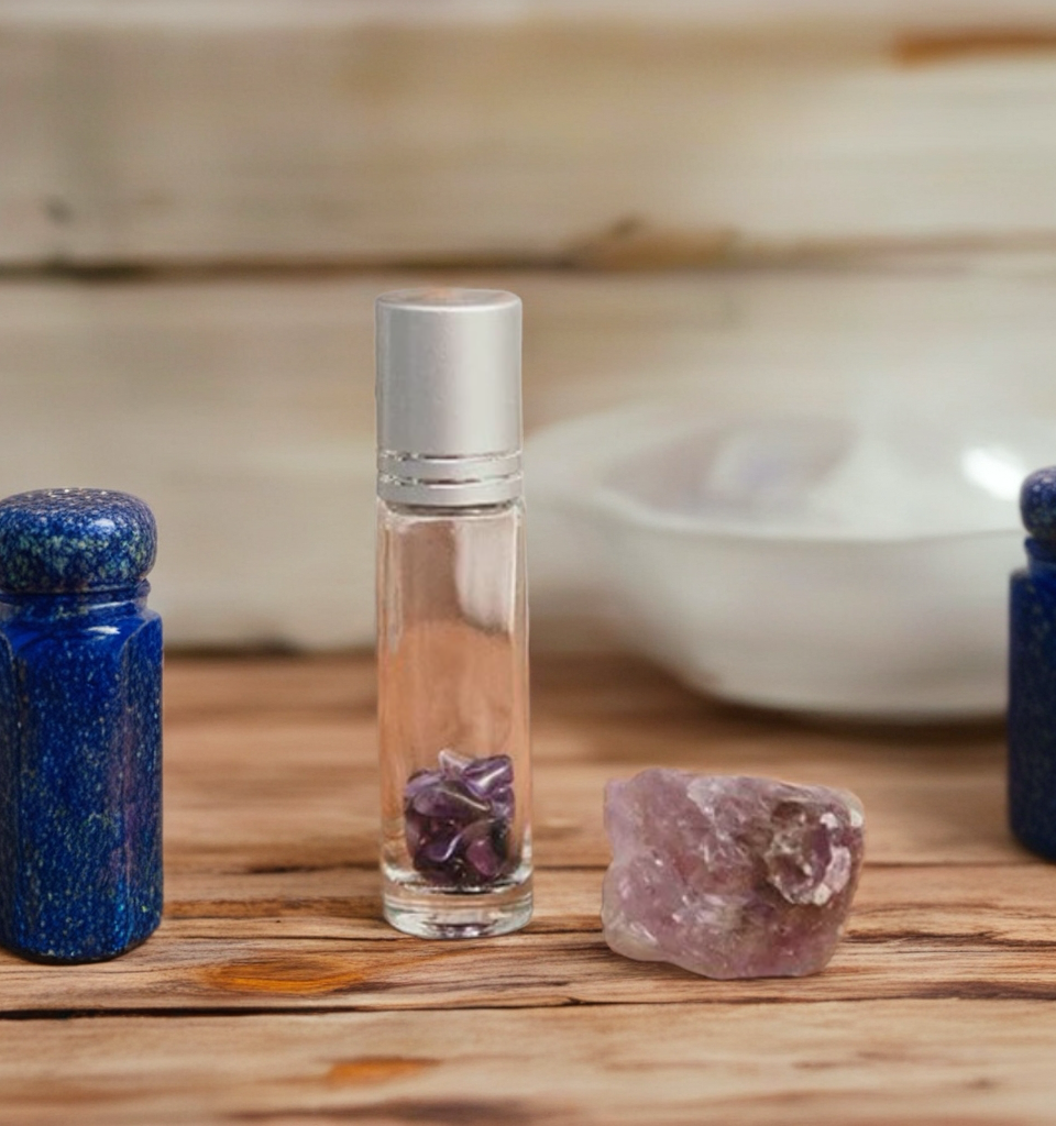Roller Ball Bottles with Crystals 10ml - (3 pack)