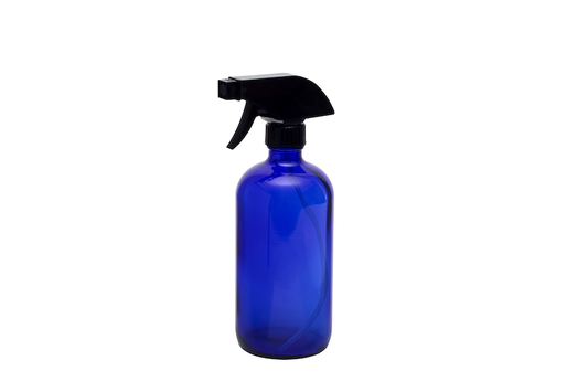 500ml Blue Glass Bottle with Trigger Spray