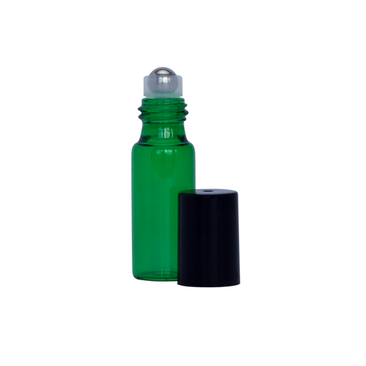 5ml Green Roller Ball Bottles – Box of 24