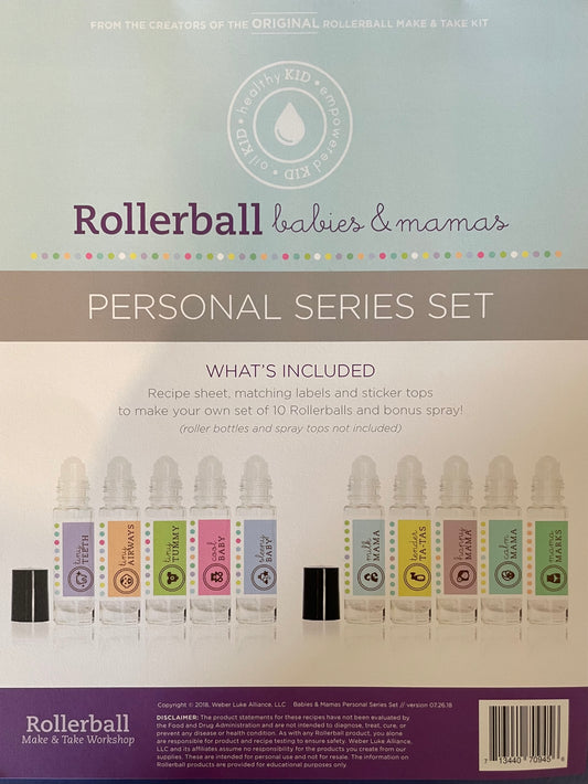 Roller Ball babies & mamas Personal Series Set of labels